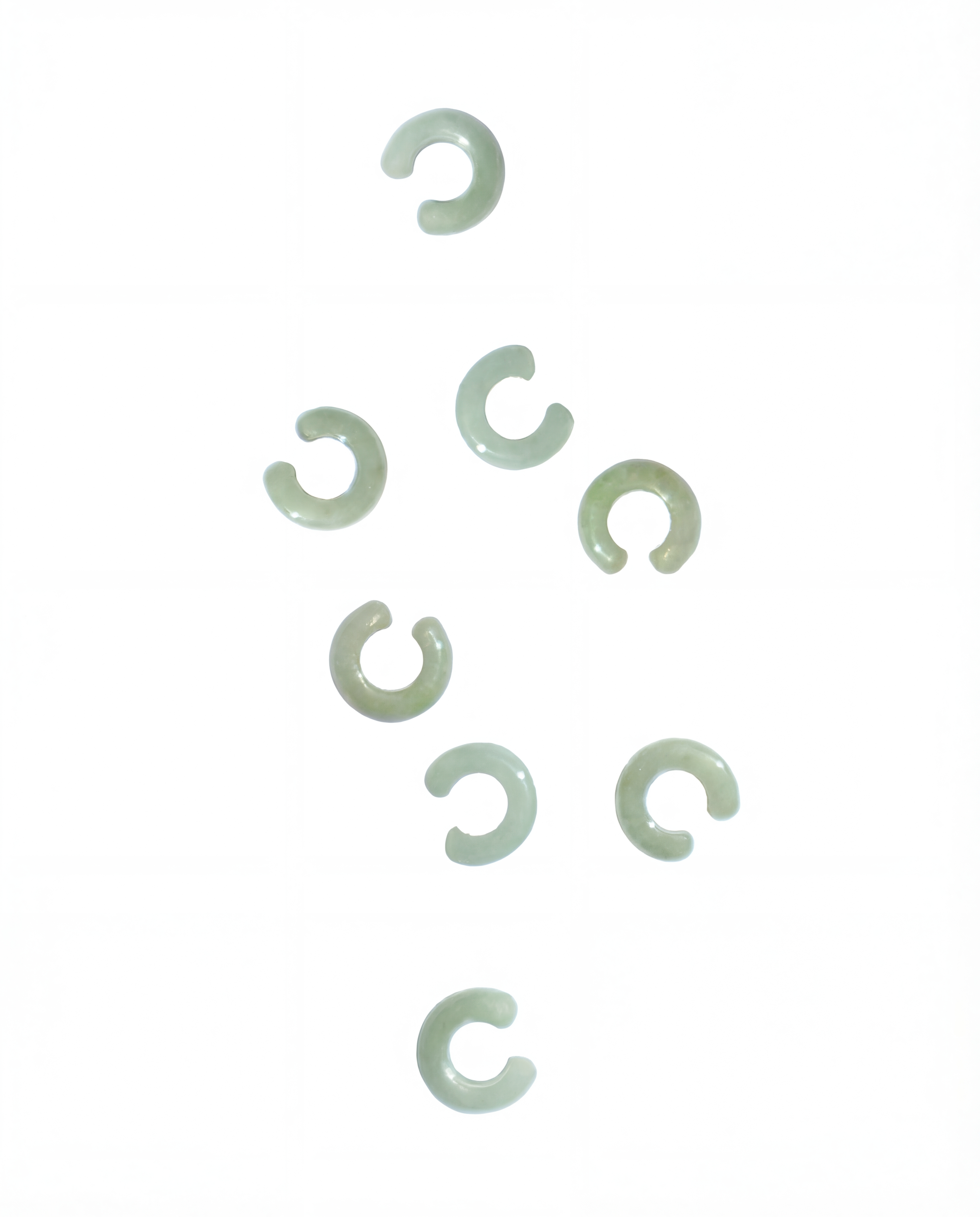 seree-Abby — Single Jade Cuff Earring in Pale Green