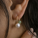 seree - Ana — Pearl Jade Thread Earrings