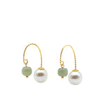 seree - Ana — Pearl Jade Thread Earrings