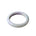 A slightly angled top-down view of a smooth, polished round bangle bracelet with a soft lavender-purple and pale green iridescent sheen, shown against a plain white background.