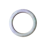 A smooth, polished circular bangle bracelet with a soft lavender-purple and pale green iridescent sheen, shown against a plain white background.