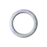 A smooth, polished circular bangle bracelet with a soft lavender-purple and pale green iridescent sheen, shown against a plain white background.