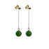 seree Atelier | Drew — Green Jade Drop Earrings