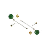 seree Atelier | Drew — Green Jade Drop Earrings