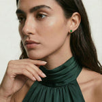 seree - seree Atelier | Remi — Imperial Green Jade Stud Earrings