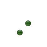 seree Atelier | Sphere — Green Jade Stud Earrings