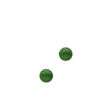 seree Atelier | Sphere — Green Jade Stud Earrings