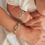 Baby Collection | Peace Buckle — Multicolor Woven Baby Bracelet/Anklet
