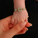 Baby Collection | Peace Buckle — Multicolor Woven Baby Bracelet/Anklet