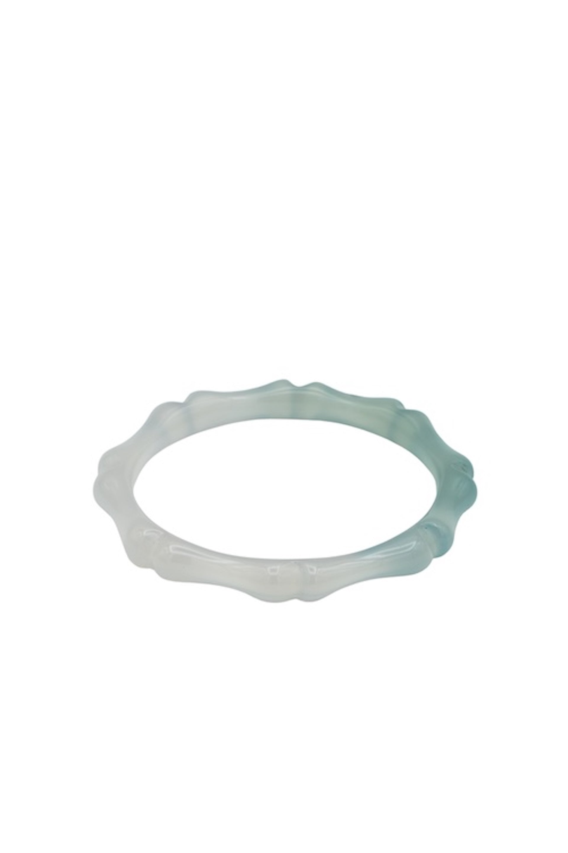 seree - Bambam — Bamboo Shaped Skinny Jade Stone Bangle