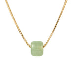 seree - Beetle — Green Bead Jade Necklace