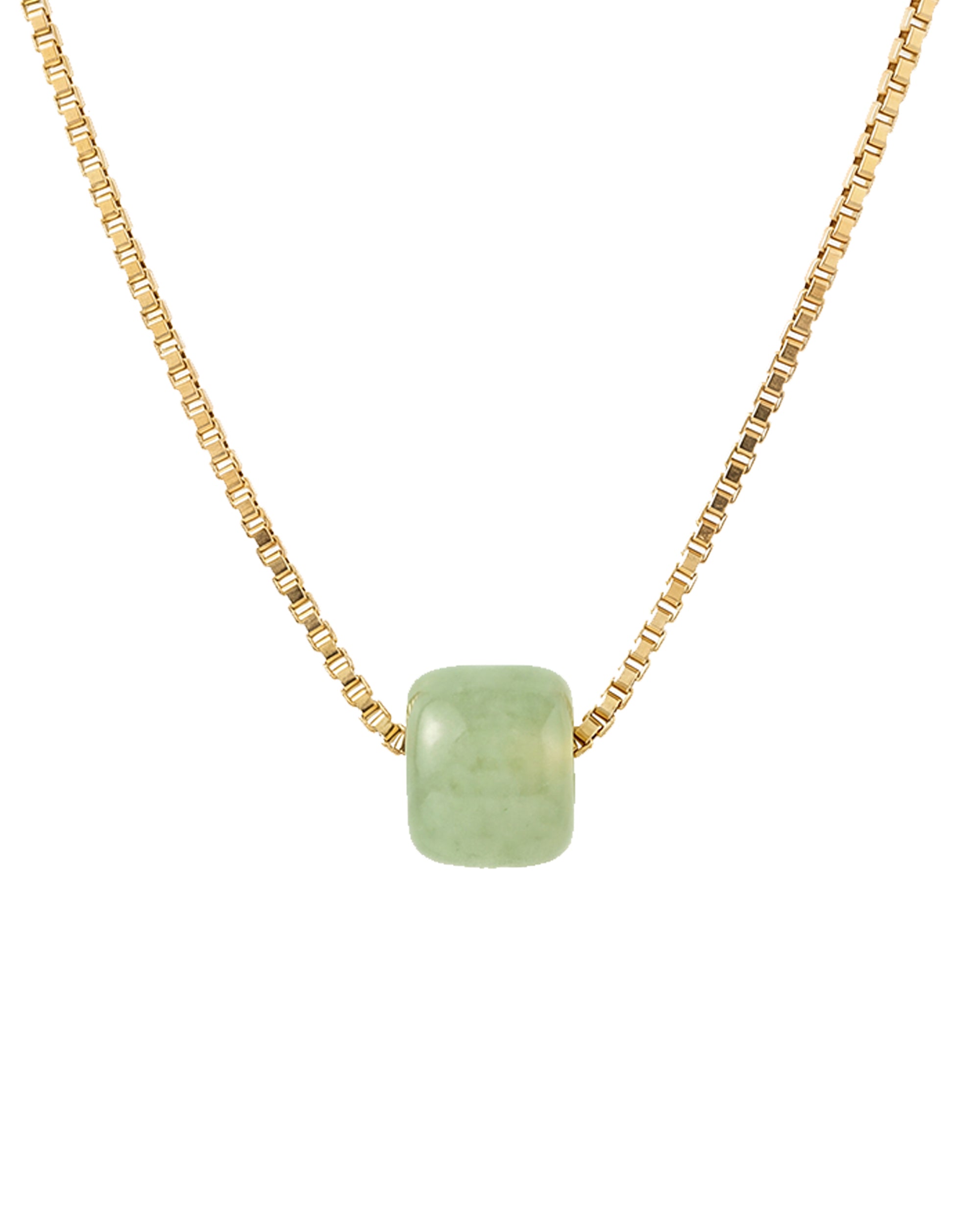 seree - Beetle — Green Bead Jade Necklace