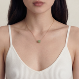 Beetle — Green Bead Jade Necklace