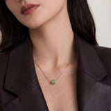 Beetle — Green Bead Jade Necklace