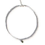seree - Belle — Pearl and Green Jade Choker