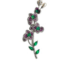 Bloom — Green Agate and Freshwater Pearl Brooch
