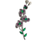 Bloom — Green Agate and Freshwater Pearl Brooch