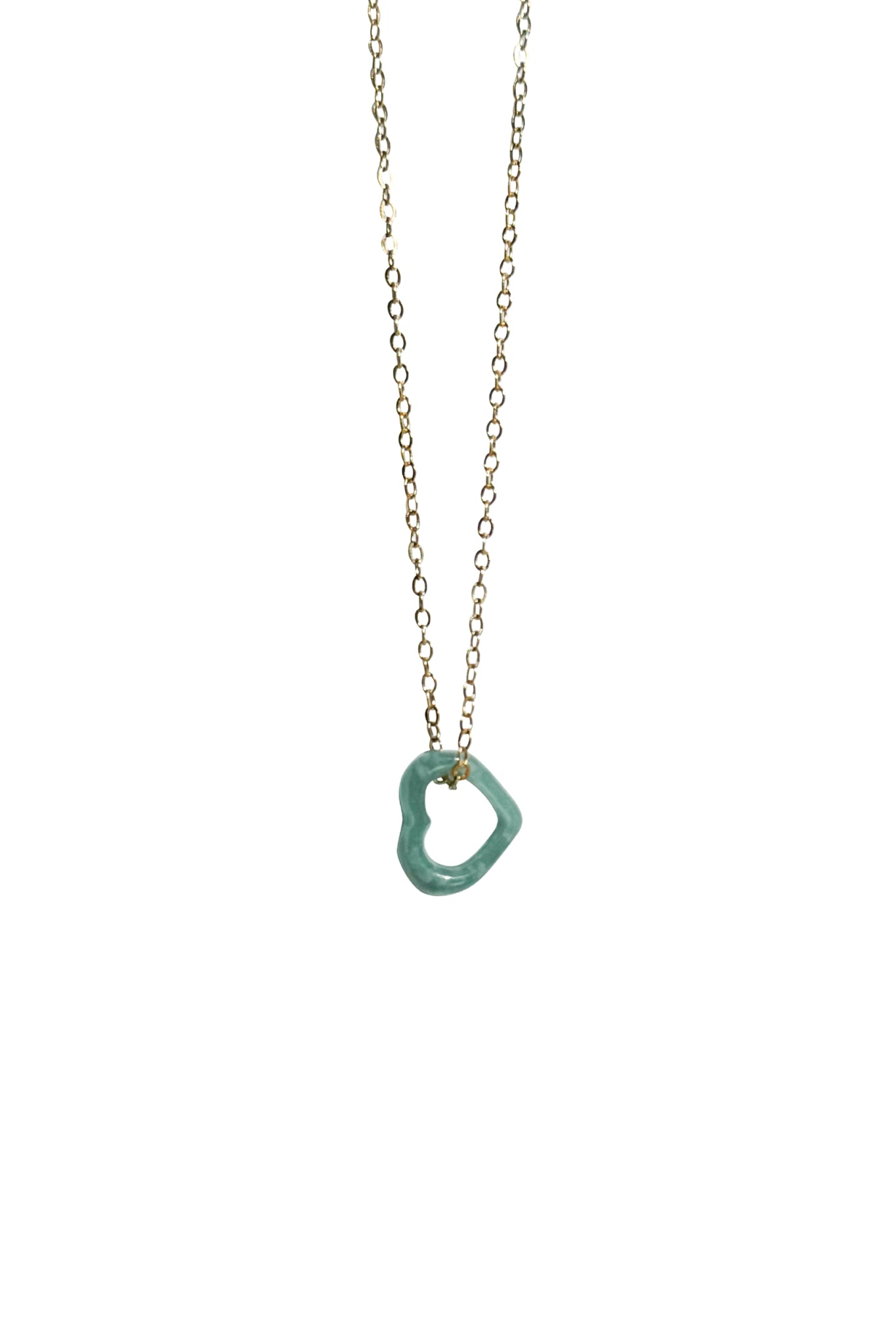 Blue Heart — Jade Pendant Necklace