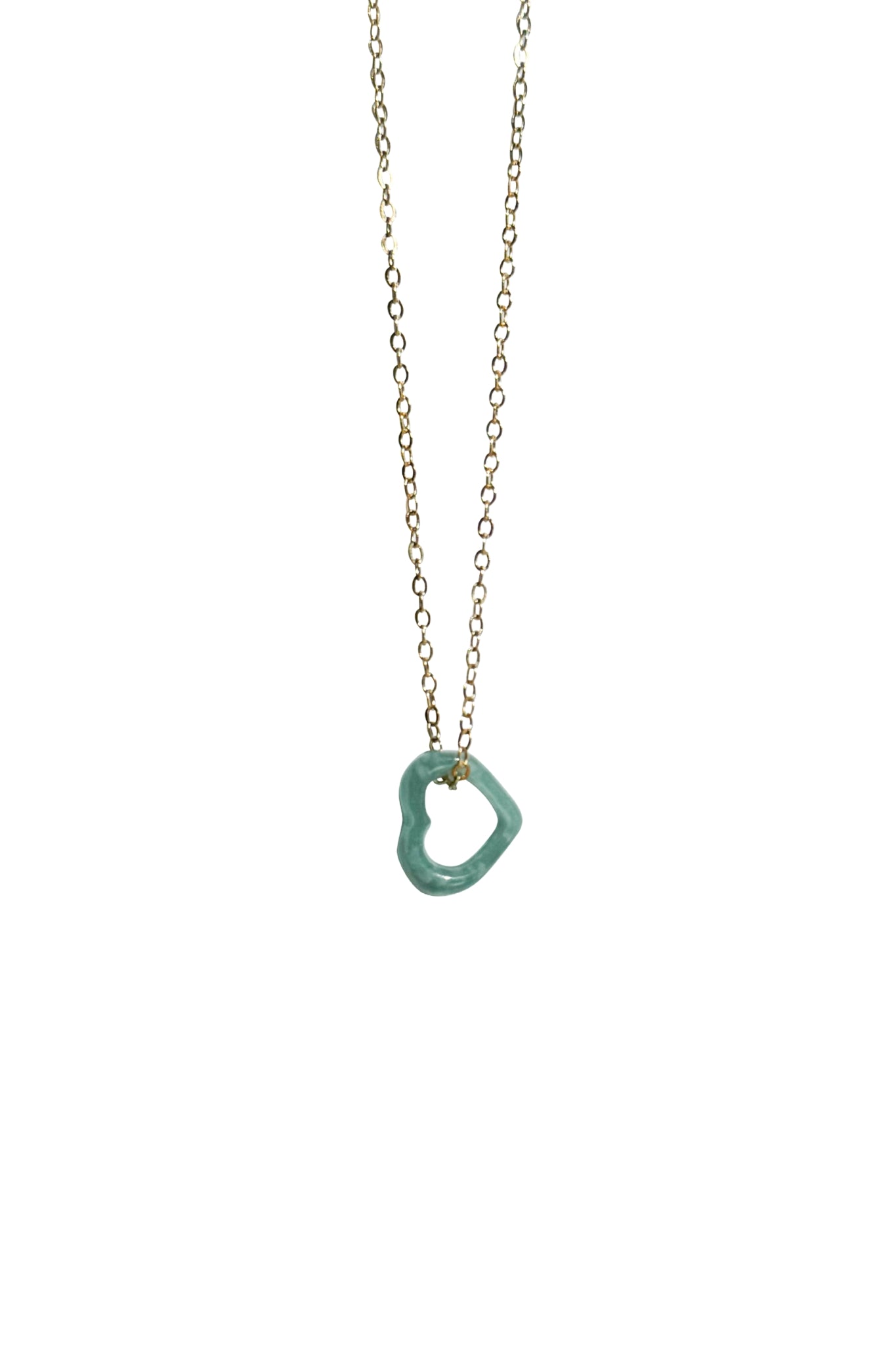 Blue Heart — Jade Pendant Necklace