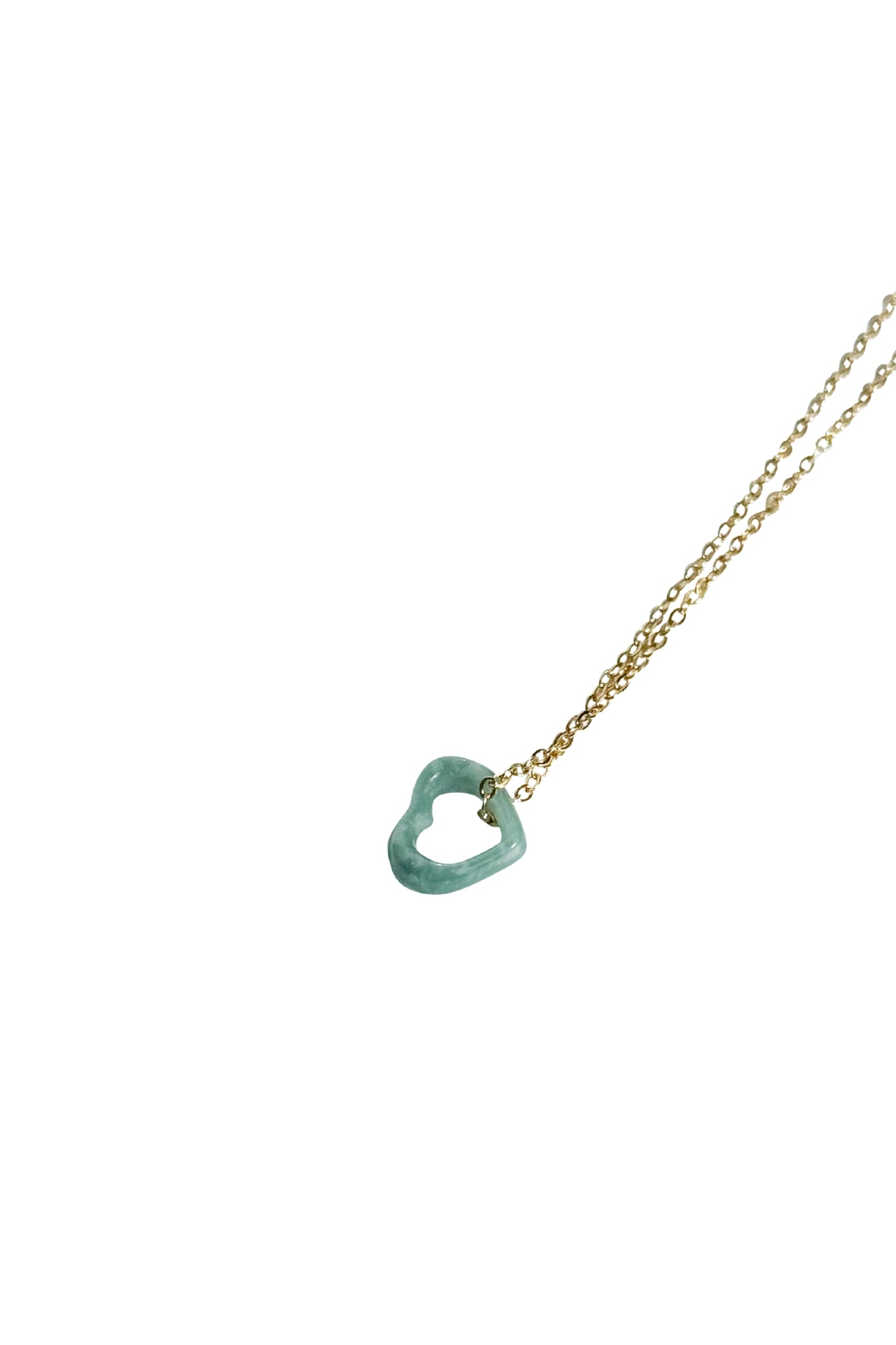 Blue Heart — Jade Pendant Necklace