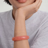 seree - Silk Collection | Blush — Pink Jade Stone Bangle