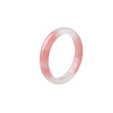 seree - Blush Skinny — Pink Skinny Round Jade Stone Bangle