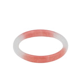 seree - Blush Skinny — Pink Skinny Round Jade Stone Bangle