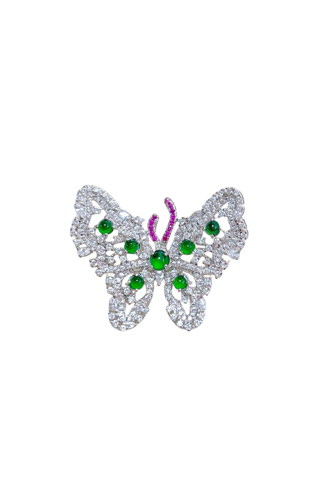 Butterfly — Jade Brooch