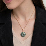 Button — Jade Pendant Necklace