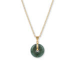 Button — Jade Pendant Necklace
