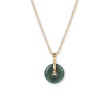 Button — Jade Pendant Necklace