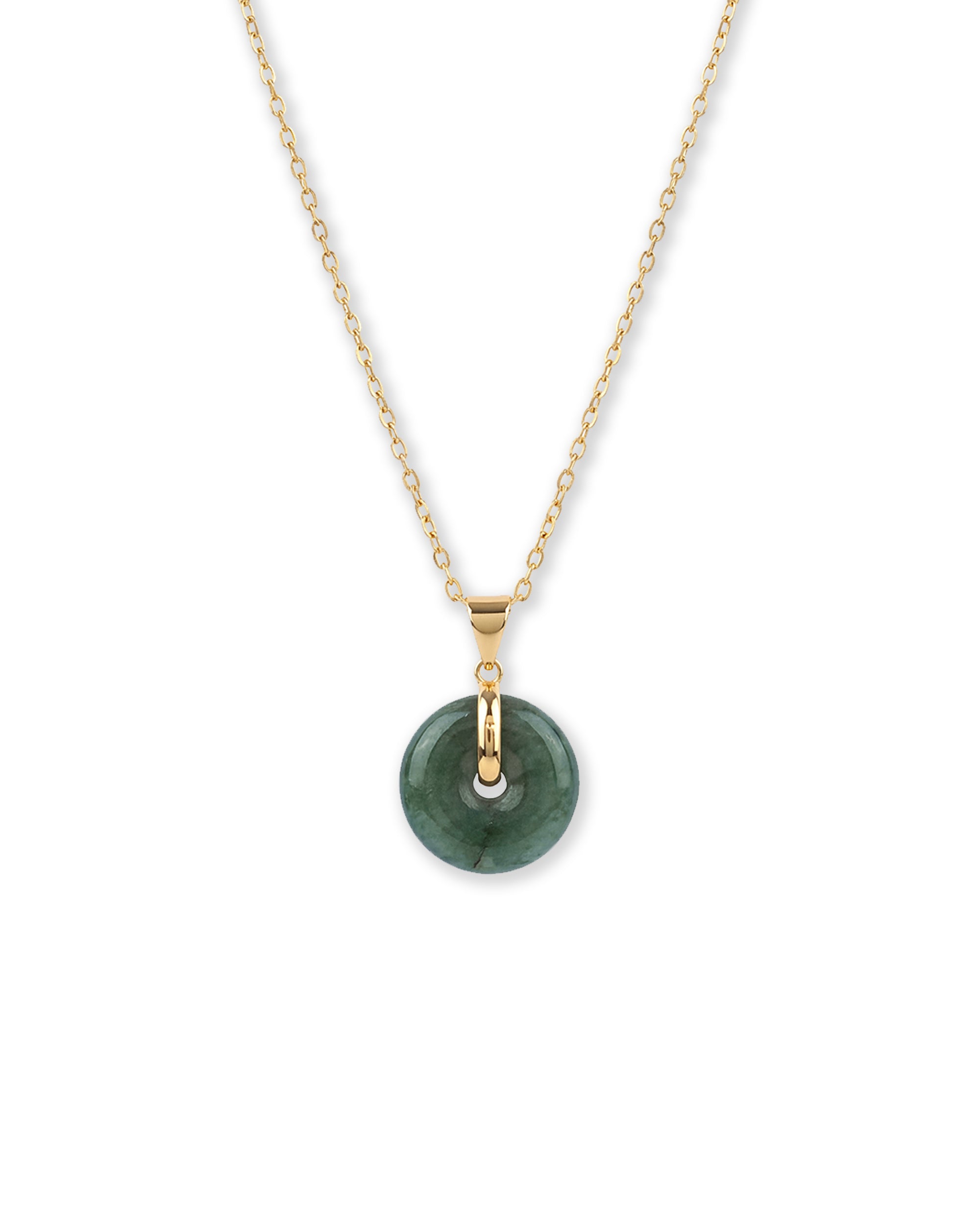 Button — Jade Pendant Necklace