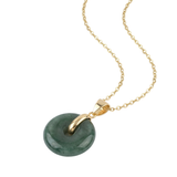 Button — Jade Pendant Necklace