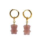 seree - Bear — Agate Charm Earrings