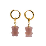 seree - Bear — Agate Charm Earrings