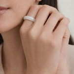 seree - Chess — Light/Dark Cyan Jade Ring