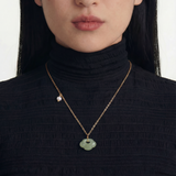 Cloud — Green Jade Pendant Necklace