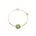 seree - Coin — Green Jade Gold Bracelet
