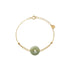 seree - Coin — Green Jade Gold Bracelet