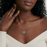 Coin — Green Jade Hollow Necklace