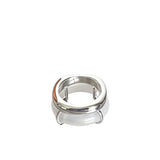 seree - Cove White Jade Stone Sculpted Ring