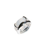 seree - Cove White Jade Stone Sculpted Ring