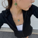 seree - Della — Convertible Link Jade Earrings