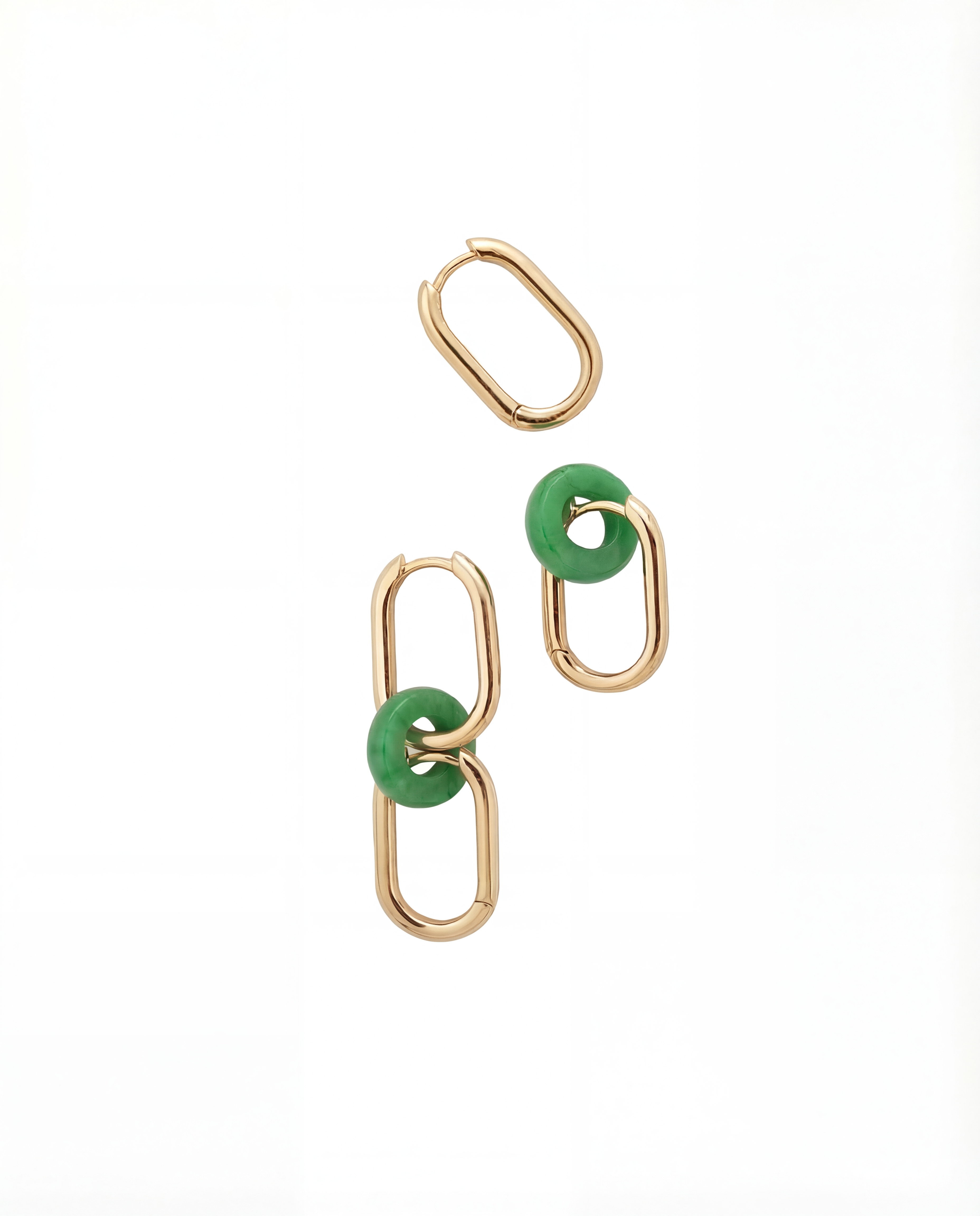 seree - Della — Convertible Link Jade Earrings