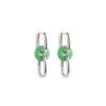 seree - Della — Convertible Link Jade Earrings