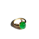 seree - Dew — Green Jade Stone Ring