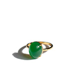 seree - Dew — Green Jade Stone Ring