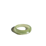 seree - Dia — Structured Green Jade Ring