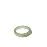 seree - Dia — Structured Green Jade Ring