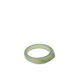 seree - Dia — Structured Green Jade Ring